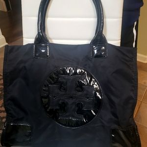 Tory burch Ella patent tote bag.